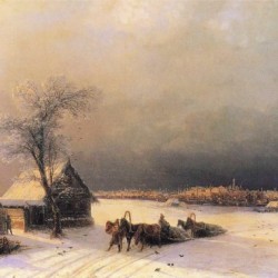 Moscow in Winter from the Sparrow Hills